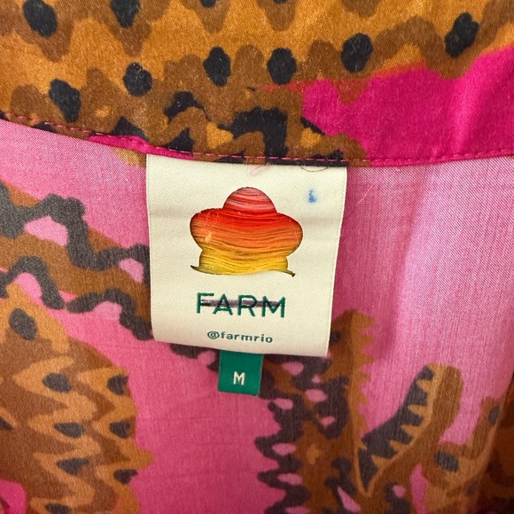 Farm Rio Pink Croco Midi Skirt - Picture 7 of 13